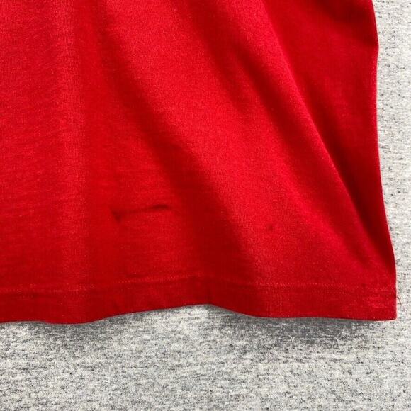 Vtg Disney Mickey Umlimited TShirt Unisex Large Red Jerry Leigh Cropped Crew - Picture 11 of 11